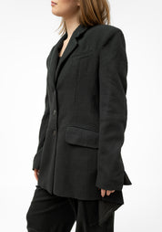 Oversized Transformable Silk Blend Blazer - December Thieves