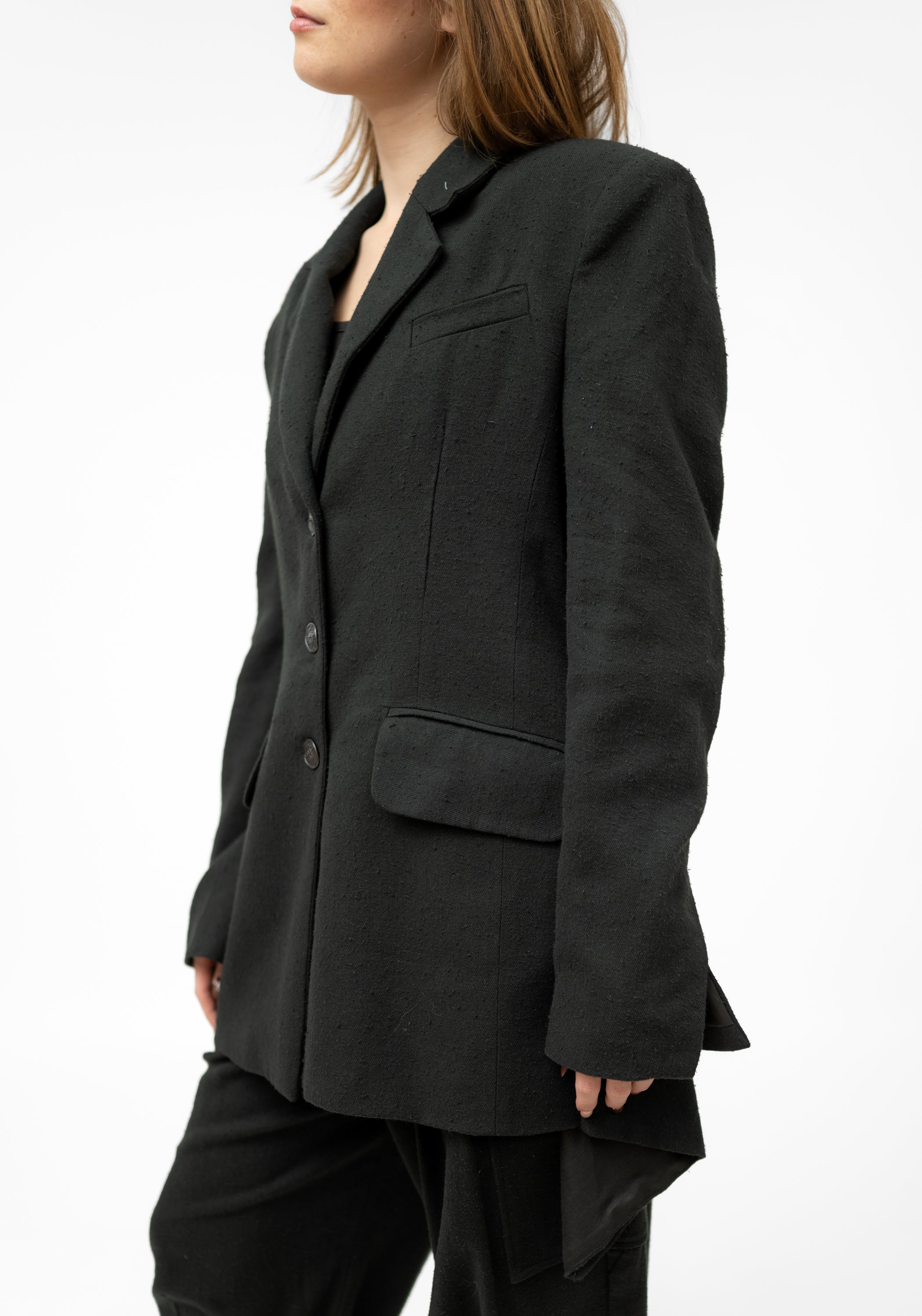 Oversized Transformable Silk Blend Blazer - December Thieves