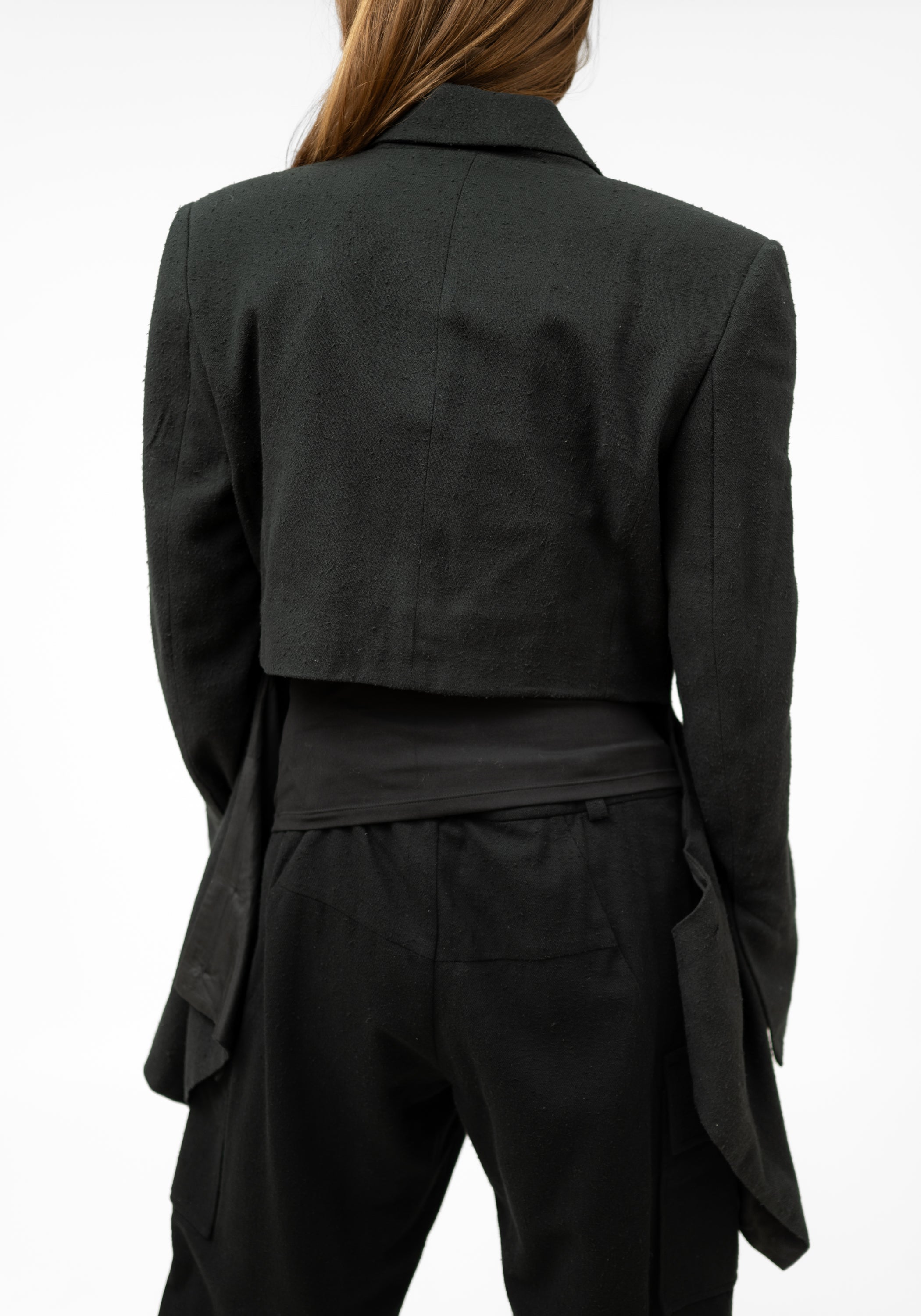 Oversized Transformable Silk Blend Blazer - December Thieves