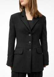 Oversized Transformable Silk Blend Blazer - December Thieves