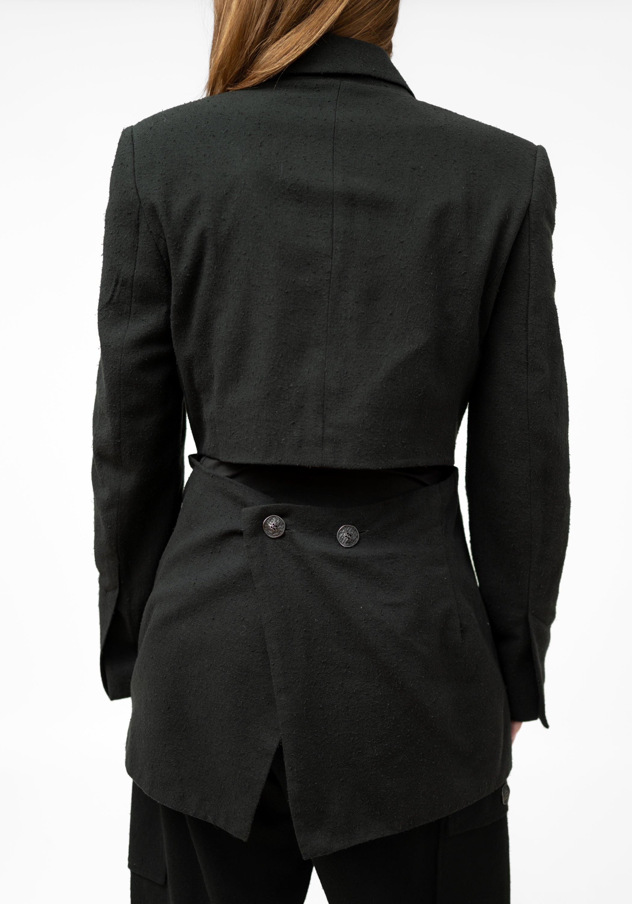 Oversized Transformable Silk Blend Blazer - December Thieves