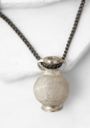 Sterling Archeology Tiny Vessel Necklace