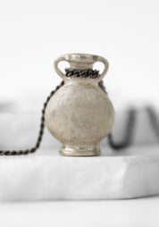 Sterling Archeology Tiny Vessel Necklace