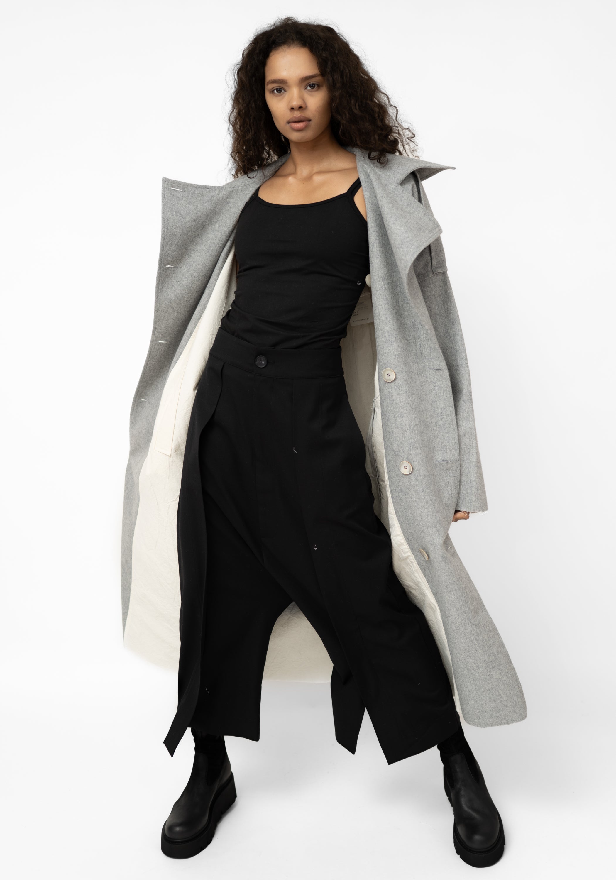 Cara Oversized Reversible Wool Blend Jacket