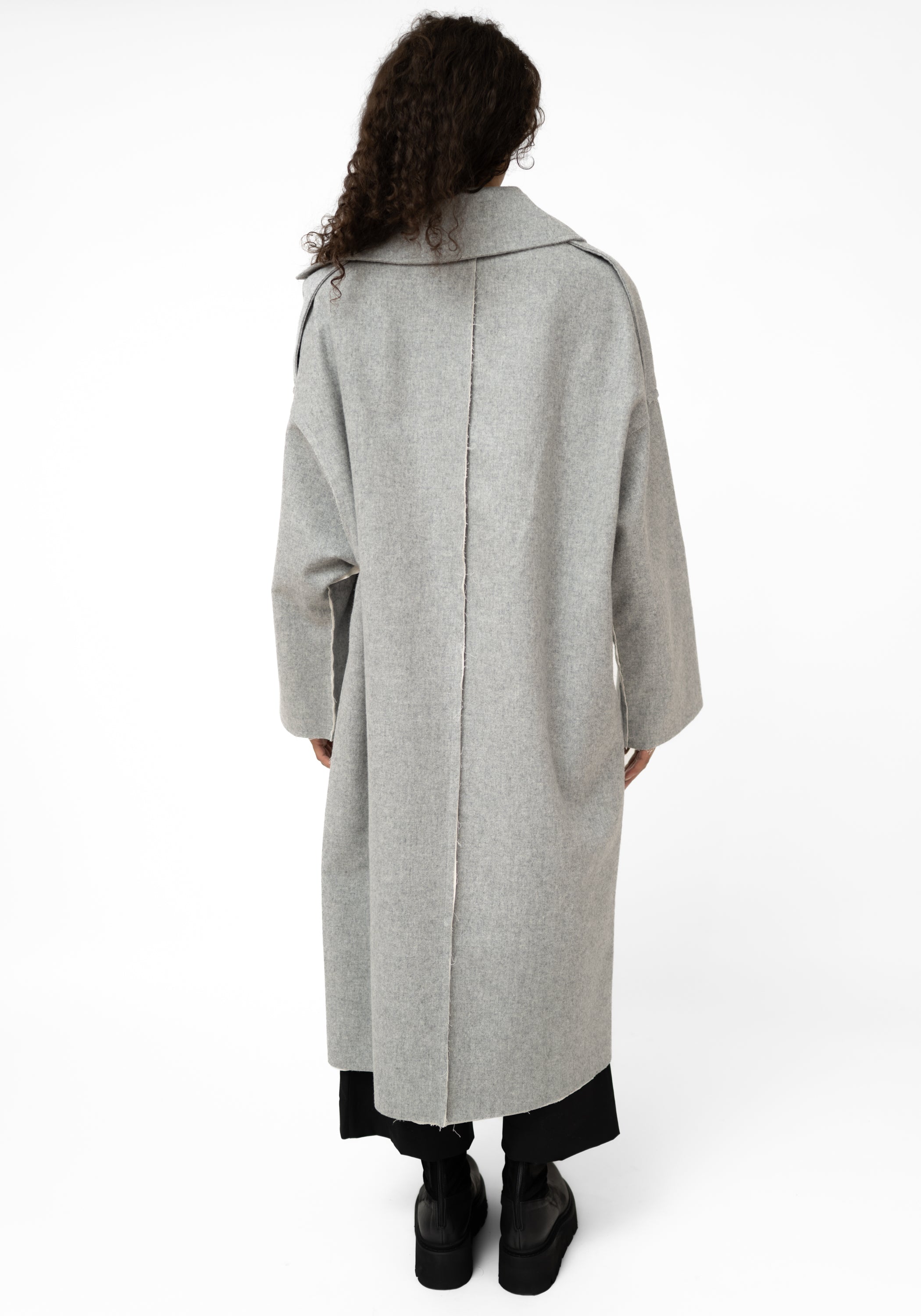 Cara Oversized Reversible Wool Blend Jacket