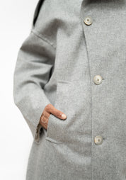 Cara Oversized Reversible Wool Blend Jacket