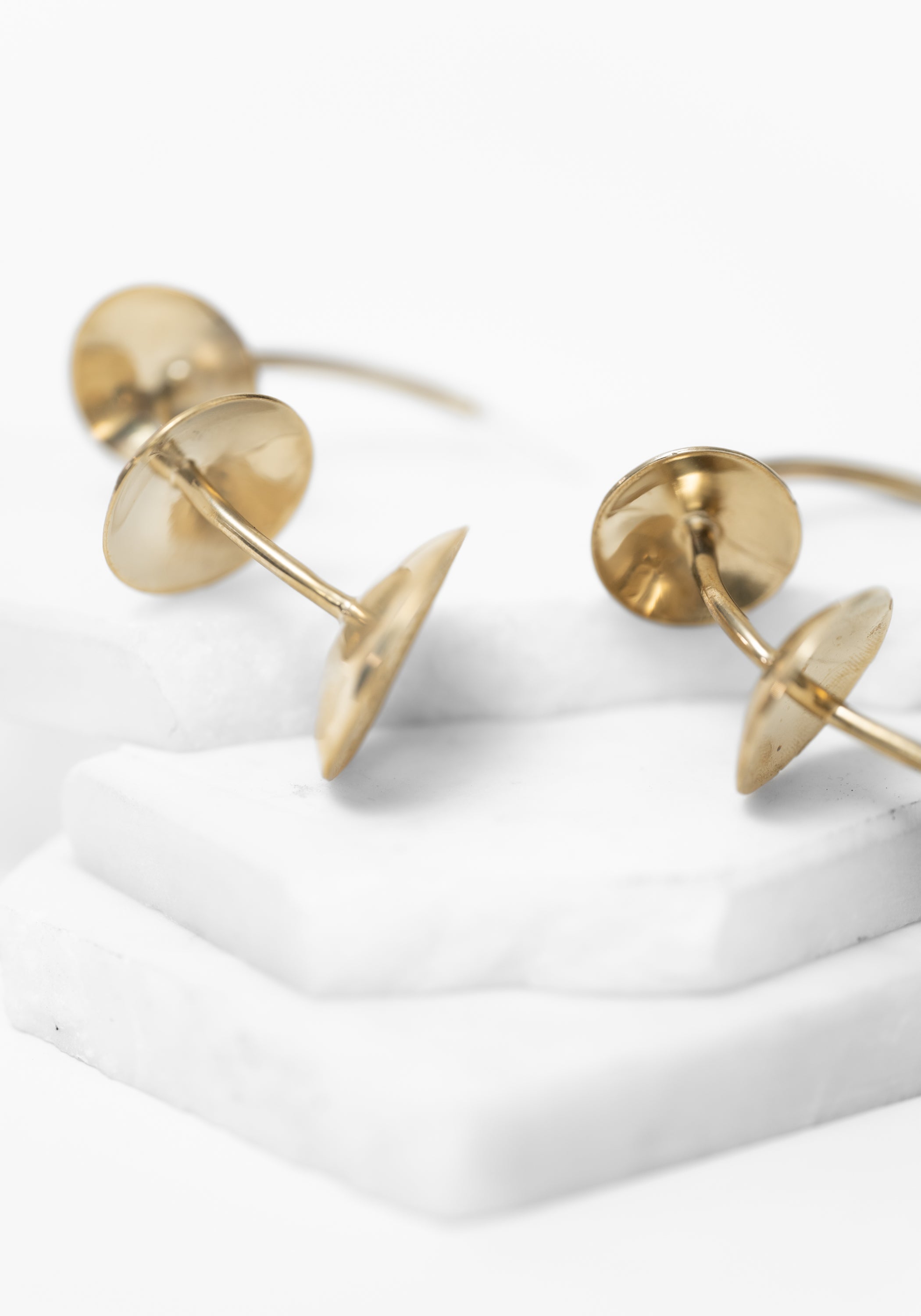 Brass Sitka Hoop Earring