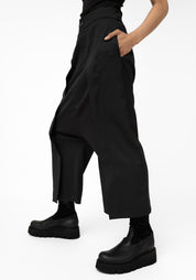 Mente Drop Seat Pleat Detail Wool Blend Pants - December Thieves