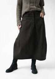 Pleat Detail Bubble Skirt