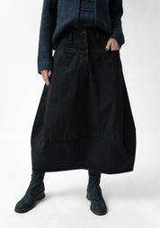 Pleat Detail Bubble Skirt