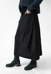 Pleat Detail Bubble Skirt