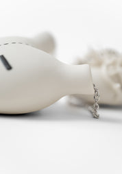 Large Plus Minus Porcelain Anatomical Heart Necklace