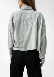 Bold Pocket Detail Cropped Blouse
