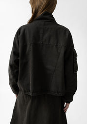 Fleece Lined High Neck Jacket
