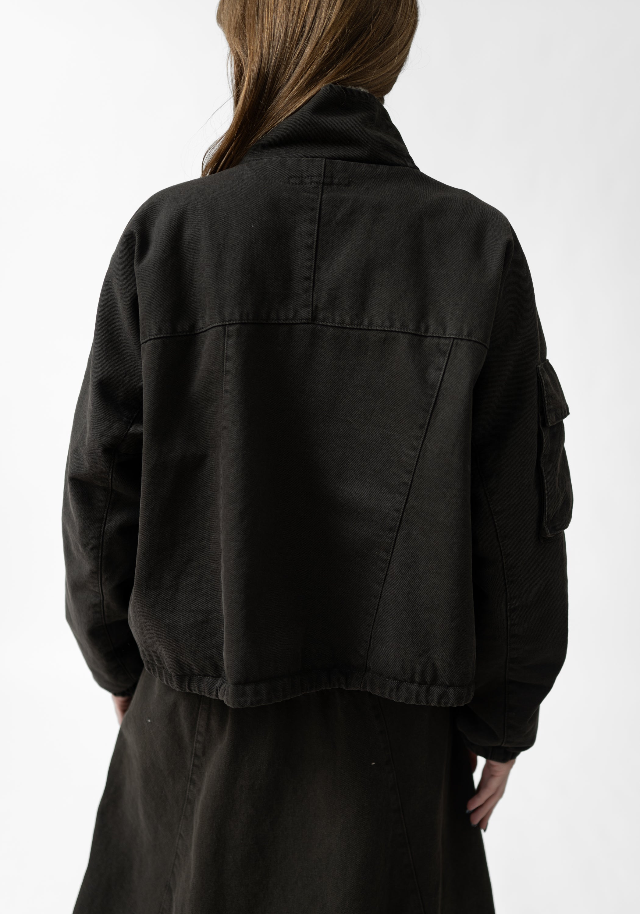Fleece Lined High Neck Jacket