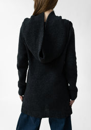 Cowl Neck Knit Wool Blend Knit Tunic