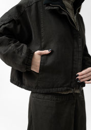 Fleece Lined High Neck Jacket