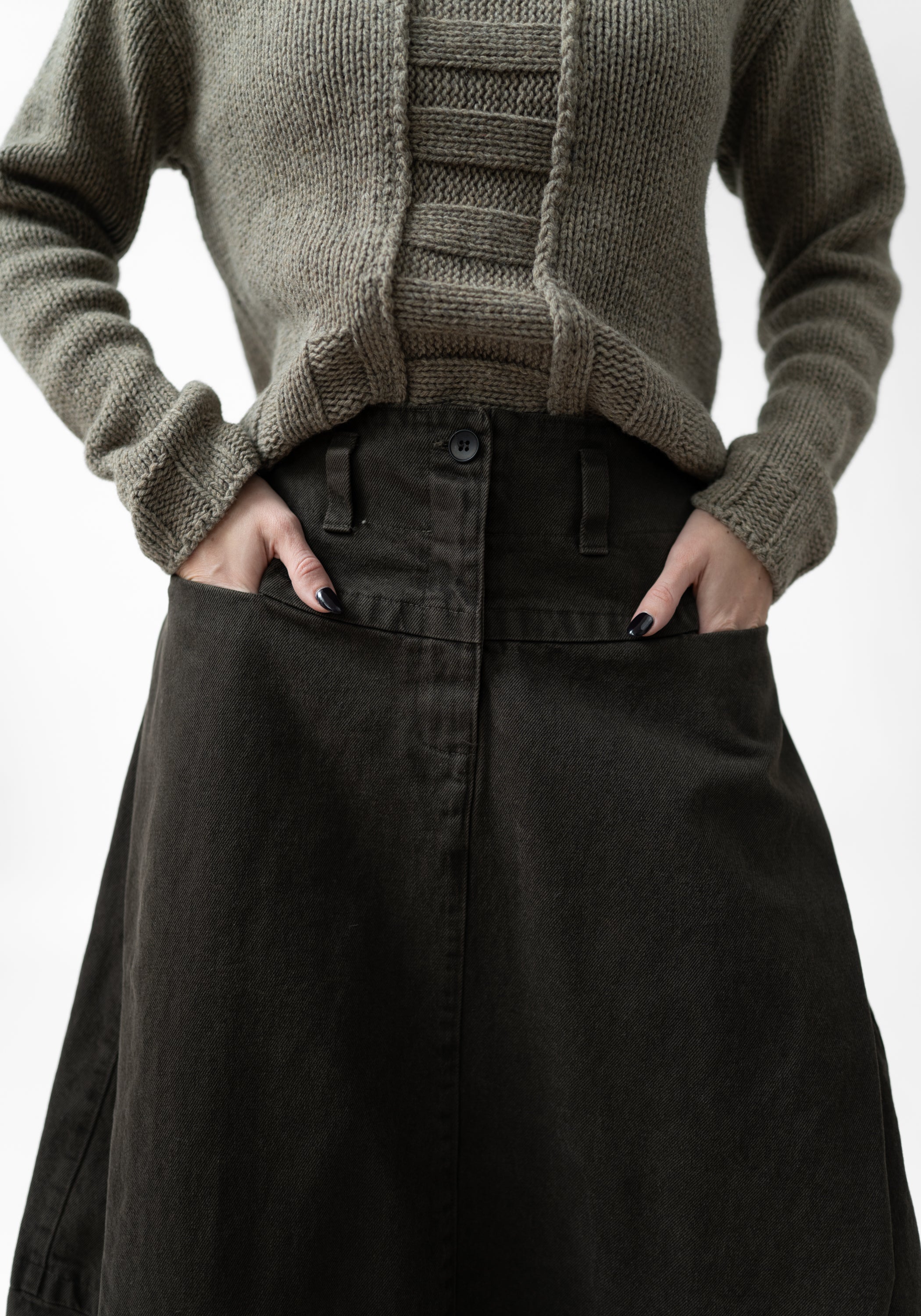 Pleat Detail Bubble Skirt