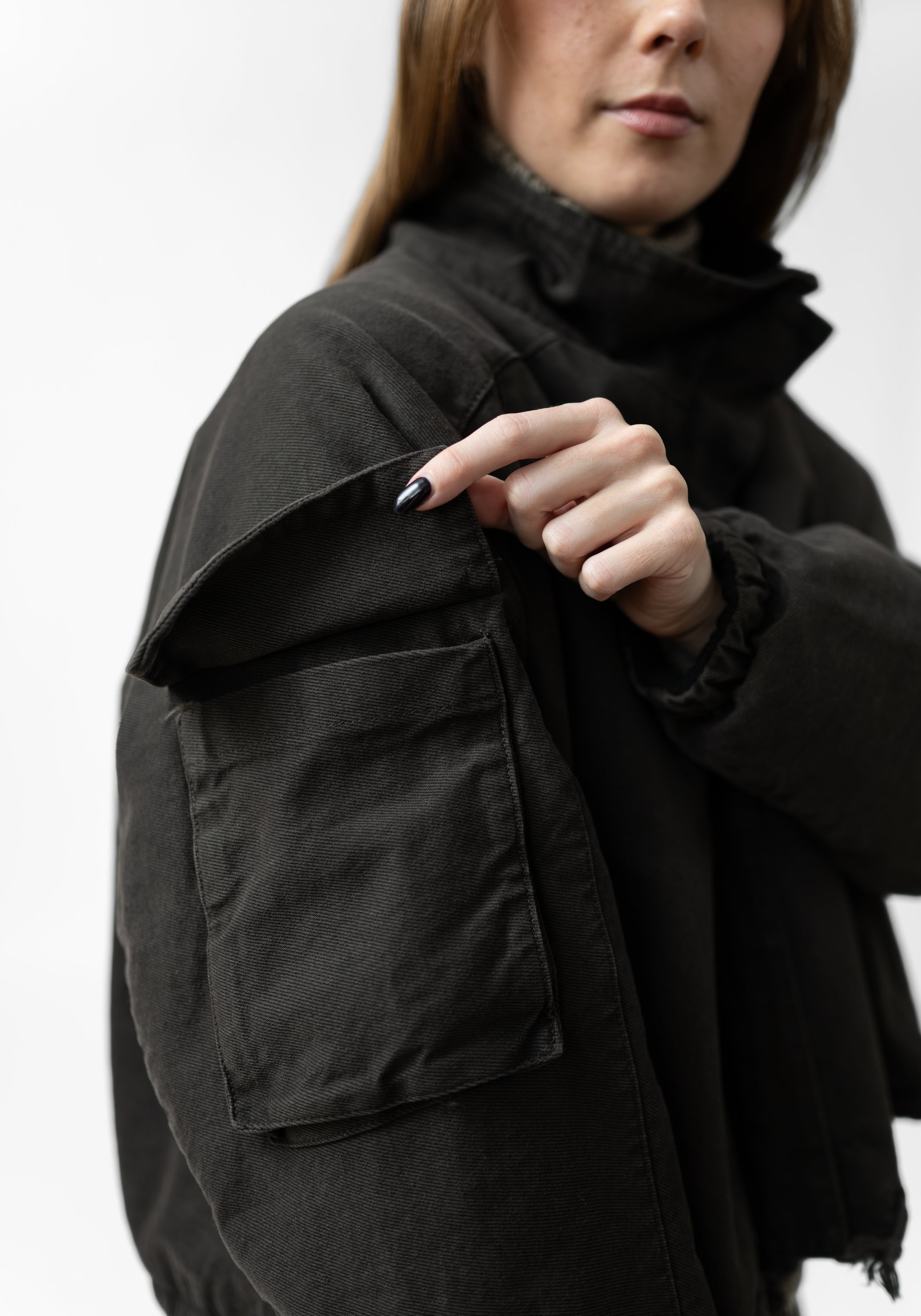 Fleece Lined High Neck Jacket