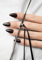 Sterling, Beads and Cord Tassel Layered Necklace