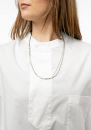 Sterling Chain and Beads Layered Necklace