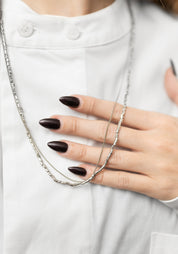 Sterling Chain and Beads Layered Necklace