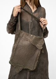Metallic Laser Cut Leather Tote Bag - December Thieves