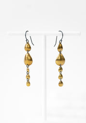 24k and Sterling Teardrop Dangle Earrings - December Thieves