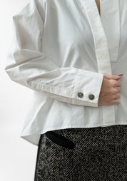 Oversized Deep V Blouse - December Thieves