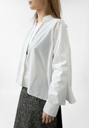 Oversized Deep V Blouse - December Thieves