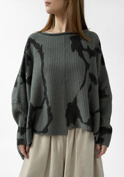 Abstract Motif Wool Blend Pullover - December Thieves