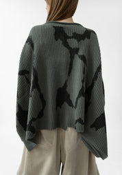 Abstract Motif Wool Blend Pullover - December Thieves