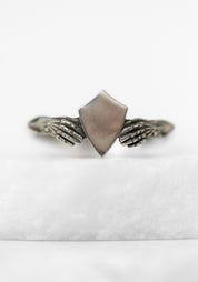 Sterling Stronghold Shield Ring