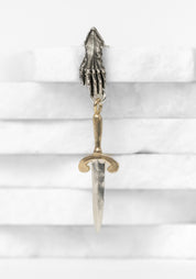 14k Gold and Sterling Parrying Dagger Earring