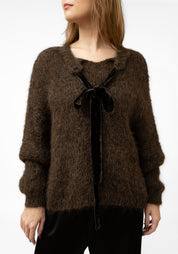 Mocca Alpaca Tie Detail Pullover - December Thieves