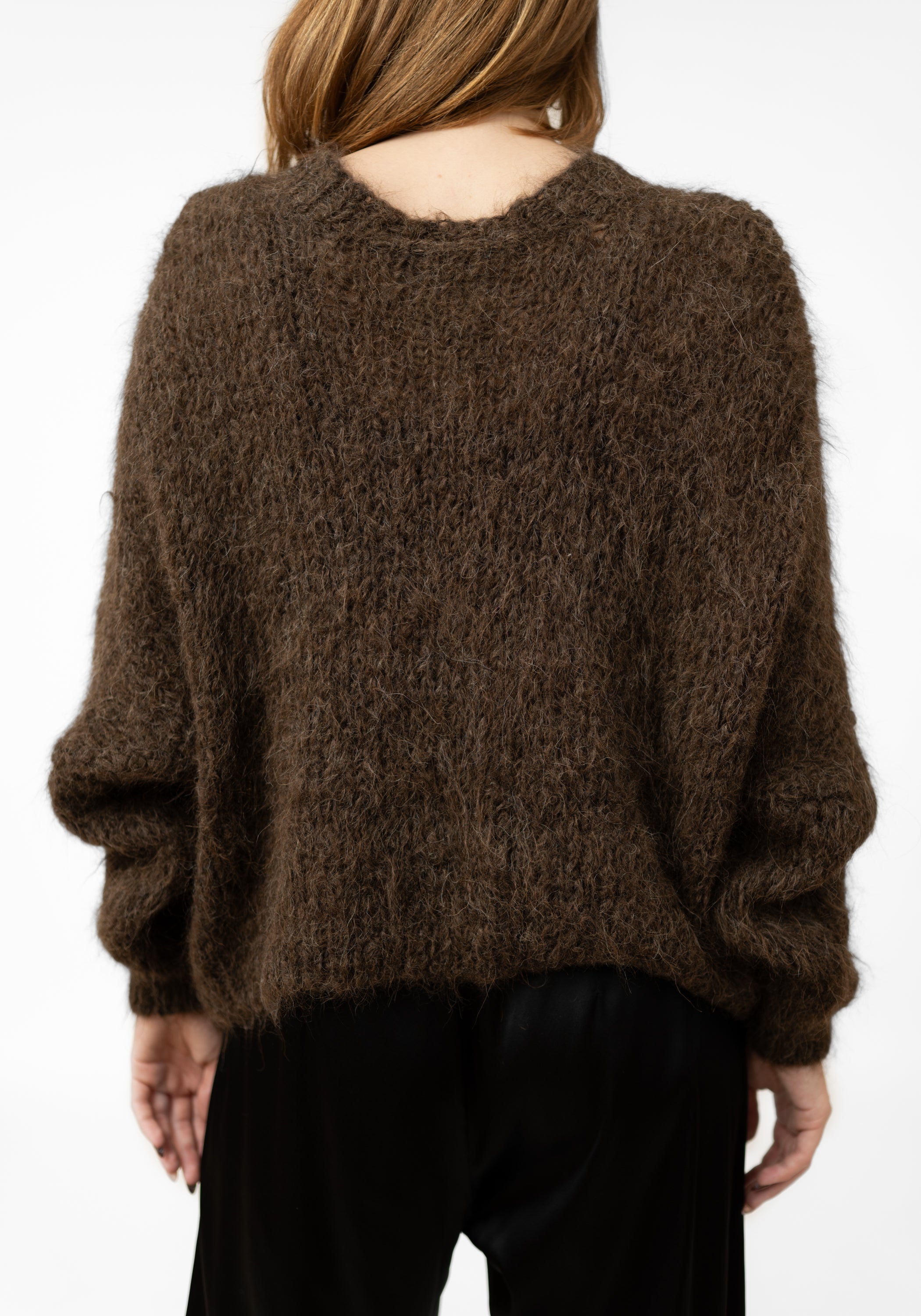 Mocca Alpaca Tie Detail Pullover - December Thieves