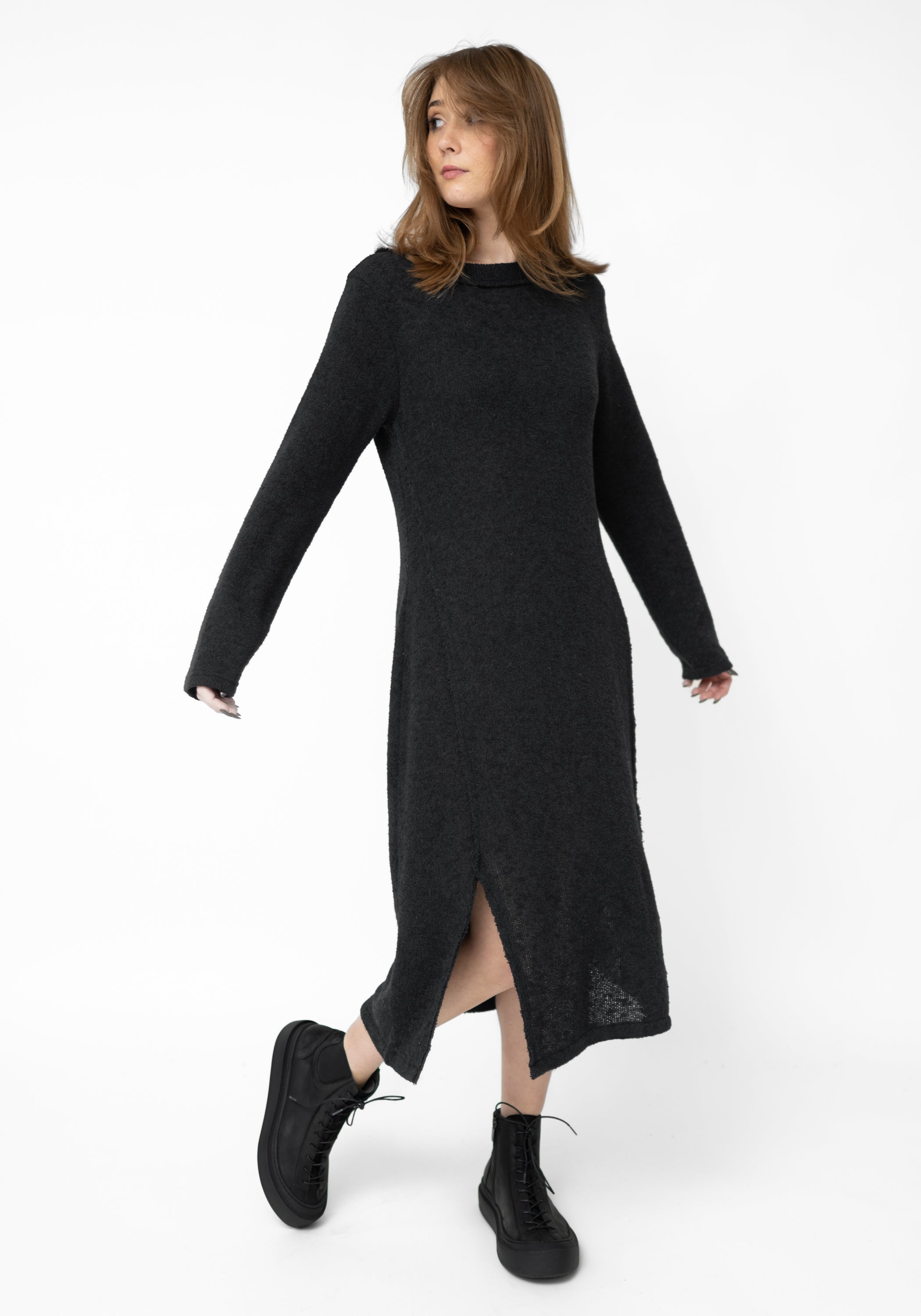 Textured Knit Mid-Length Dress - December Thieves