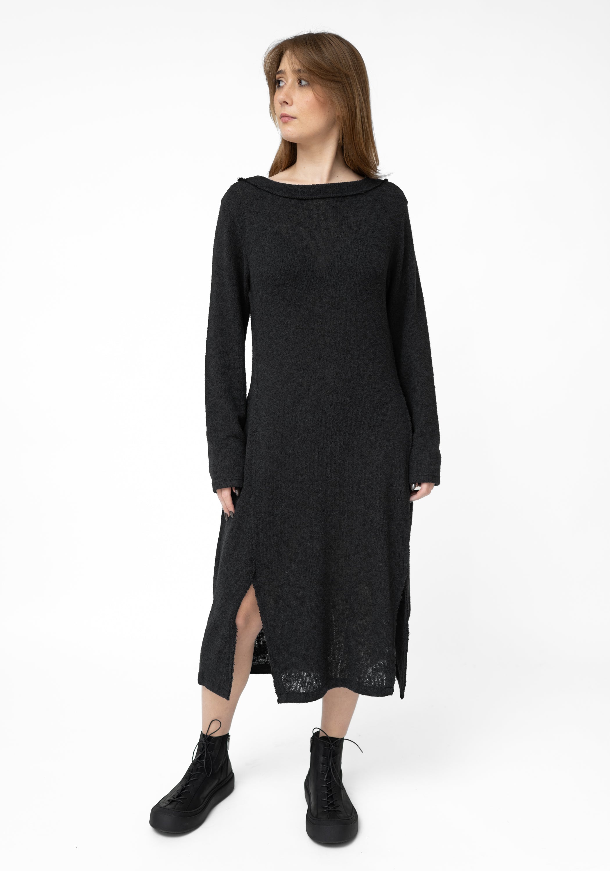 Textured Knit Mid-Length Dress | Lurdes Bergada SM