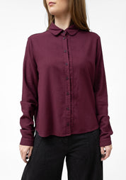 Oversized Button Front Blouse - December Thieves