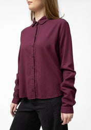 Oversized Button Front Blouse - December Thieves