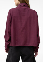 Oversized Button Front Blouse - December Thieves