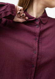 Oversized Button Front Blouse - December Thieves