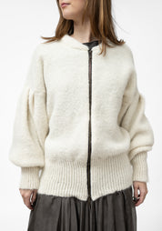 Snow Alpaca Oversized Bomber Jacket - December Thieves