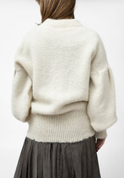 Snow Alpaca Oversized Bomber Jacket - December Thieves
