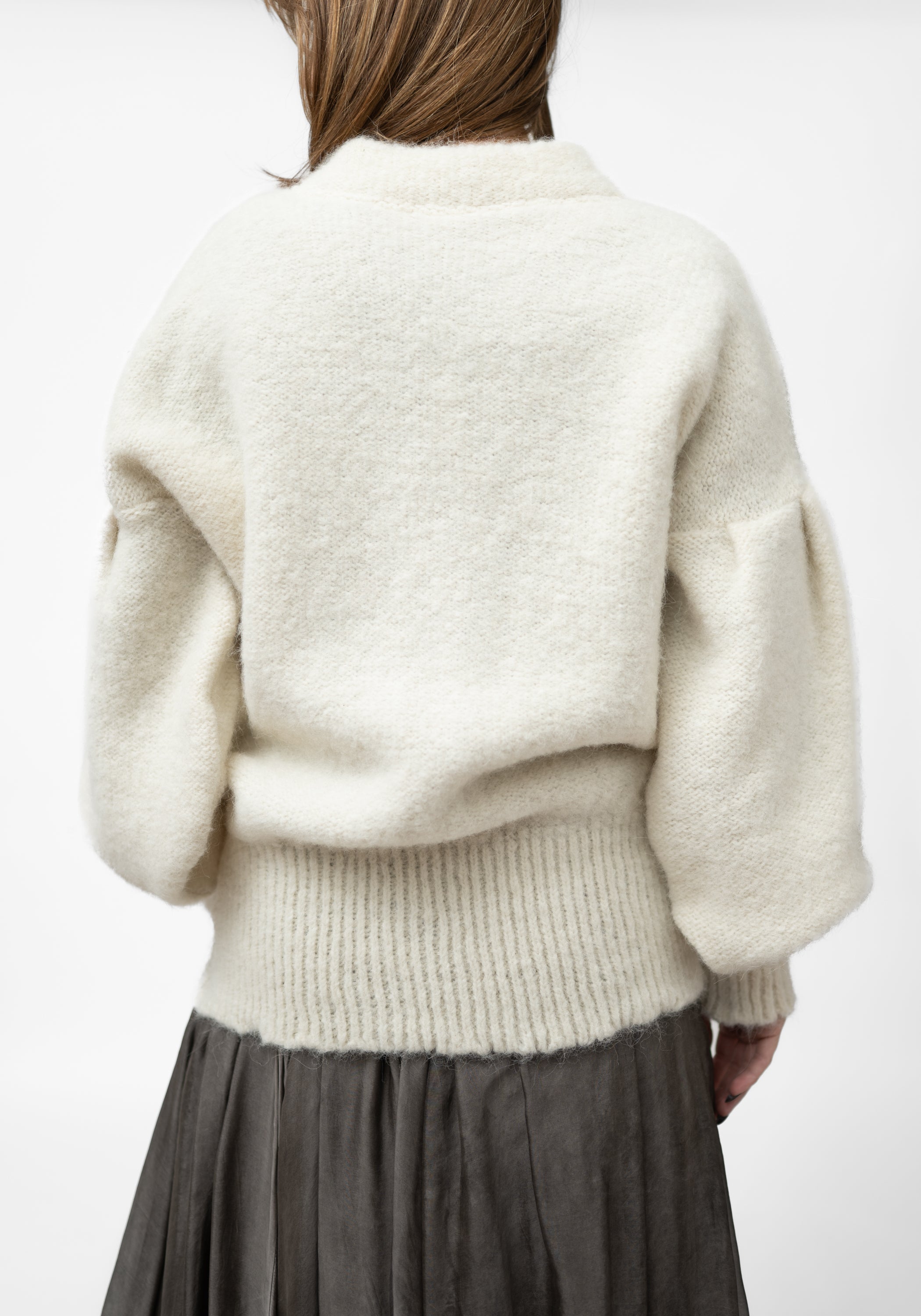 Snow Alpaca Oversized Bomber Jacket - December Thieves
