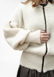 Snow Alpaca Oversized Bomber Jacket - December Thieves