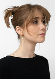 Brass Spike Earrings