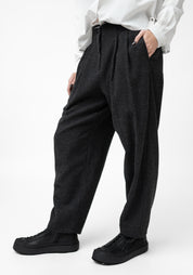 Cropped Tapered Leg Wool Blend Pants - December Thieves