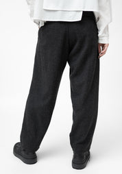 Cropped Tapered Leg Wool Blend Pants - December Thieves