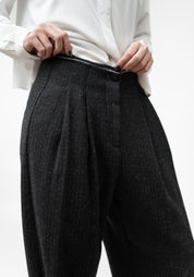 Cropped Tapered Leg Wool Blend Pants - December Thieves